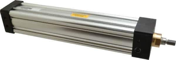 Parker - 10" Stroke x 2" Bore Double Acting Air Cylinder - 3/8 Port, 7/16-20 Rod Thread, 250 Max psi, -10 to 165°F - All Tool & Supply