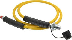 Enerpac - 1/4" Inside Diam x 1/4 NPT 6' Hydraulic Pump Hose - 10,000 psi, CH-604 Opposite End, Thermoplastic - All Tool & Supply