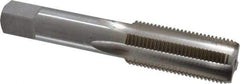 Interstate - 13/16-14 UNS 3B 4 Flute Bright Finish High Speed Steel Straight Flute Standard Hand Tap - Bottoming, Right Hand Thread, 4-15/32" OAL, H4 Limit, Oversize - All Tool & Supply