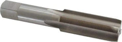 Interstate - 7/8-24 UNS 3B 4 Flute Bright Finish High Speed Steel Straight Flute Standard Hand Tap - Plug, Right Hand Thread, 4-11/16" OAL, H4 Limit, Oversize - Exact Industrial Supply