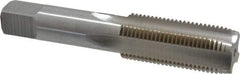 Interstate - 15/16-12 UNS 3B 4 Flute Bright Finish High Speed Steel Straight Flute Standard Hand Tap - Plug, Right Hand Thread, 4-29/32" OAL, H4 Limit, Oversize - All Tool & Supply