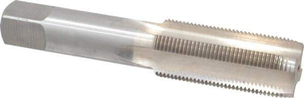 Interstate - 15/16-16 UNS 3B 4 Flute Bright Finish High Speed Steel Straight Flute Standard Hand Tap - Plug, Right Hand Thread, 4-29/32" OAL, H4 Limit, Oversize - All Tool & Supply