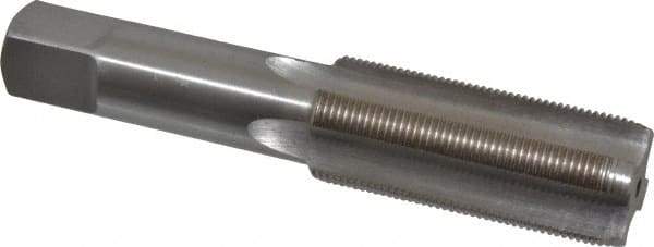 Interstate - 1-18 UNS 3B 4 Flute Bright Finish High Speed Steel Straight Flute Standard Hand Tap - Plug, Right Hand Thread, 5-1/8" OAL, H4 Limit, Oversize - All Tool & Supply