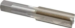 Interstate - 1-32 UNS 3B 4 Flute Bright Finish High Speed Steel Straight Flute Standard Hand Tap - Plug, Right Hand Thread, 5-1/8" OAL, H4 Limit, Oversize - Exact Industrial Supply