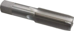 Interstate - 1-1/16 - 12 UNS 4 Flute Bright Finish High Speed Steel Straight Flute Standard Hand Tap - Plug, Right Hand Thread, 5-1/8" OAL, 1-1/2" Thread Length, H4 Limit, Oversize - Exact Industrial Supply