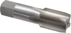 Interstate - 1-1/8 - 16 UNS 3B 4 Flute Bright Finish High Speed Steel Straight Flute Standard Hand Tap - Plug, Right Hand Thread, 4" OAL, H4 Limit, Oversize - Exact Industrial Supply