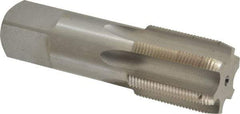 Interstate - 1-3/16 - 18 UNEF 3B 6 Flute Bright Finish High Speed Steel Straight Flute Standard Hand Tap - Plug, Right Hand Thread, 4" OAL, H4 Limit, Oversize - Exact Industrial Supply