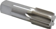 Interstate - 1-3/16 - 20 UNS 3B 6 Flute Bright Finish High Speed Steel Straight Flute Standard Hand Tap - Plug, Right Hand Thread, 4" OAL, H4 Limit, Oversize - Exact Industrial Supply