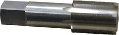 Interstate - 1-3/16 - 32 UNS 3B 6 Flute Bright Finish High Speed Steel Straight Flute Standard Hand Tap - Plug, Right Hand Thread, 4" OAL, H4 Limit, Oversize - All Tool & Supply