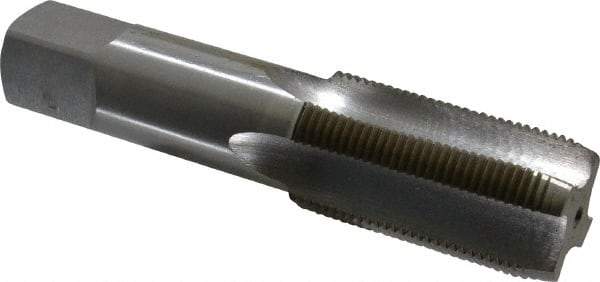 Interstate - 1-5/16 - 12 UNS 4 Flute Bright Finish High Speed Steel Straight Flute Standard Hand Tap - Plug, Right Hand Thread, 5-3/4" OAL, 1-1/2" Thread Length, H4 Limit, Oversize - Exact Industrial Supply