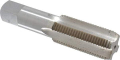 Interstate - 1-3/8 - 8 UNS 4 Flute Bright Finish High Speed Steel Straight Flute Standard Hand Tap - Bottoming, Right Hand Thread, 6-1/16" OAL, 3" Thread Length, H5 Limit, Oversize - All Tool & Supply