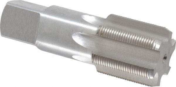 Interstate - 1-3/8 - 18 UNEF 3B 6 Flute Bright Finish High Speed Steel Straight Flute Standard Hand Tap - Bottoming, Right Hand Thread, 4" OAL, H4 Limit, Oversize - Exact Industrial Supply