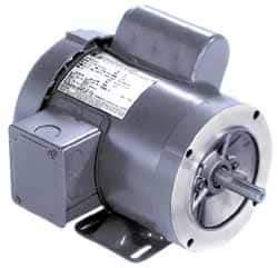 Marathon Electric - 1 Max hp, 3,450 Max RPM, Electric AC DC Motor - 115/208-230 V Input, Single Phase, 56C Frame, 0.62" Shaft Diam - All Tool & Supply