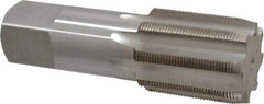 Interstate - 1-5/8 - 18 UNEF 3B 8 Flute Bright Finish High Speed Steel Straight Flute Standard Hand Tap - Plug, Right Hand Thread, 5" OAL, H4 Limit, Oversize - Exact Industrial Supply