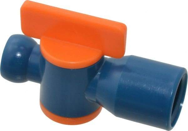 Loc-Line - 10 Piece, 1/4" ID Coolant Hose NPT Valve - Female to Female Connection, Acetal Copolymer Body, 1/4 NPT, Use with Loc-Line Modular Hose Systems - All Tool & Supply