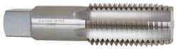 Interstate - 2 - 4-1/2 UNC 3B 6 Flute Bright Finish High Speed Steel Straight Flute Standard Hand Tap - Plug, Right Hand Thread, 8" OAL, H6 Limit, Oversize - Exact Industrial Supply