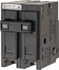 Eaton Cutler-Hammer - 100 Amp, 120/240 VAC, 24 VDC, 48 VDC, 80 VDC, 2 Pole, Plug In Miniature Circuit Breaker - Thermal Magnetic Trip, 8-1/0 AWG, 2-3/8 Inch Deep x 2-15/16 Inch High x 2 Inch Wide - All Tool & Supply