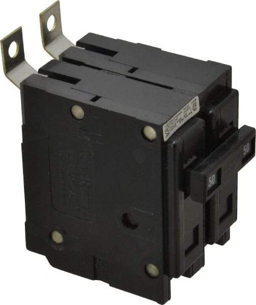 Eaton Cutler-Hammer - 50 Amp, 120/240 VAC, 24 VDC, 48 VDC, 80 VDC, 2 Pole, Bolt On Miniature Circuit Breaker - Thermal Magnetic Trip, 14-4 AWG, 2-3/8 Inch Deep x 2-15/16 Inch High x 2 Inch Wide - All Tool & Supply