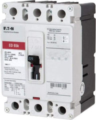 Eaton Cutler-Hammer - 225 Amp, 125 VDC, 240 VAC, 3 Pole, Molded Case Circuit Breaker - Thermal Magnetic Trip, 65 kA at 240 VAC Breaking Capacity, 4-4/0 AWG, 3-3/8 Inch Deep x 6 Inch High x 4-1/8 Inch Wide - All Tool & Supply