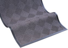 Entrance Mat: 3' Long, 2' Wide, Blended Yarn Surface Indoor, Medium-Duty Traffic, Rubber Base, Blue