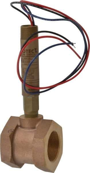 Dwyer - 2,000 psi, Brass Housing, Dwyer Flowtect Flow Switch - 6/5 GPM, Model V6 - All Tool & Supply