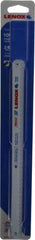 Lenox - 10" Long, 24 Teeth per Inch, Bi-Metal Hand Hacksaw Blade - Toothed Edge, 1/2" Wide x 0.023" Thick, Flexible - All Tool & Supply