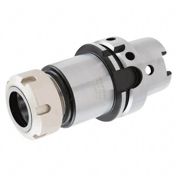 Iscar - 2mm to 20mm Capacity, 120mm Projection, HSK100A Hollow Taper, ER32 Collet Chuck - Through-Spindle - Exact Industrial Supply