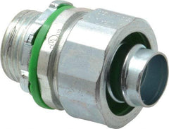 Cooper Crouse-Hinds - 1/2" Trade, Steel Threaded Straight Liquidtight Conduit Connector - Noninsulated - All Tool & Supply