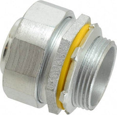 Cooper Crouse-Hinds - 1-1/4" Trade, Malleable Iron Threaded Straight Liquidtight Conduit Connector - Noninsulated - All Tool & Supply