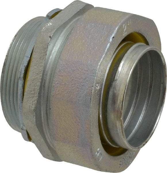 Cooper Crouse-Hinds - 2" Trade, Malleable Iron Threaded Straight Liquidtight Conduit Connector - Noninsulated - All Tool & Supply