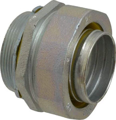 Cooper Crouse-Hinds - 2" Trade, Malleable Iron Threaded Straight Liquidtight Conduit Connector - Noninsulated - All Tool & Supply