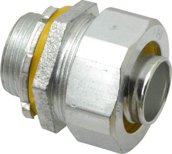 Cooper Crouse-Hinds - 3/4" Trade, Malleable Iron Threaded Straight Liquidtight Conduit Connector - Noninsulated - All Tool & Supply