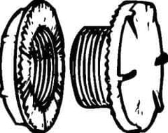 Cooper Crouse-Hinds - 1/2" Trade, Stainless Steel Threaded Rigid/Intermediate (IMC) Conduit Plug - Noninsulated - All Tool & Supply