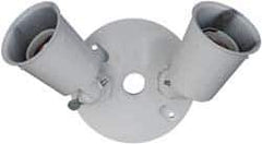 Cooper Crouse-Hinds - 3 Outlet, Powder Coat Finish, Round Noncorrosive Weatherproof Box Cover - 11" Long x 4-1/4" Wide x 5-1/8" High, Aluminum, UL Listed - All Tool & Supply