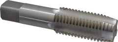 Interstate - 1-3/8 - 6 UNC 3B 4 Flute Bright Finish High Speed Steel Straight Flute Standard Hand Tap - Plug, Left Hand Thread, 6-1/16" OAL, H4 Limit, Oversize - All Tool & Supply