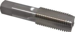 Interstate - 1-1/2 - 6 UNC 3B 4 Flute Bright Finish High Speed Steel Straight Flute Standard Hand Tap - Plug, Left Hand Thread, 6-3/8" OAL, H4 Limit, Oversize - Exact Industrial Supply