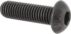 Value Collection - M12x1.75 Metric Coarse Hex Socket Drive, Button Screw - Grade 12.9 Alloy Steel, Black Oxide Finish, Fully Threaded, 40mm Length Under Head - All Tool & Supply