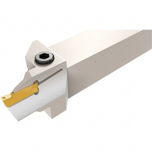 Iscar - HFH, External, Left Hand, 12mm Max Depth of Cut, 3mm Max Groove Width, Indexable Grooving Tool Holder - HFPL 30.. Insert Compatibility, 25mm Shank Height, 25mm Shank Width, 150mm OAL - All Tool & Supply