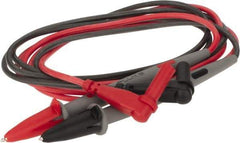 Fluke - Black/Red Electrical Test Equipment Leads - Use with Digital Multimeters - All Tool & Supply