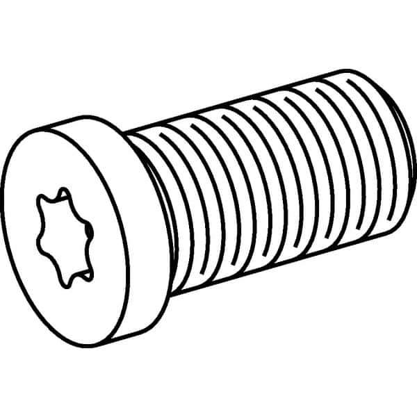 Kennametal - Hex Socket for Indexables - M6x1 Thread, For Use with Shims - All Tool & Supply