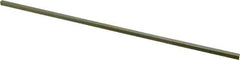 Precision Brand - 12" Long, Gold Dichromate-Plated Key Stock - Medium Carbon Steel - All Tool & Supply