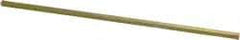 Precision Brand - 12" Long, Gold Dichromate-Plated Key Stock - Medium Carbon Steel - All Tool & Supply