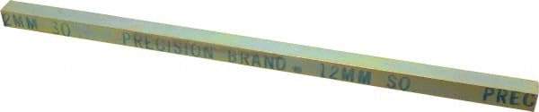 Precision Brand - 12" Long, Gold Dichromate-Plated Key Stock - Medium Carbon Steel - All Tool & Supply