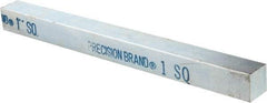 Precision Brand - 12" Long x 1" High x 1" Wide, Zinc-Plated Key Stock - Low Carbon Steel - All Tool & Supply