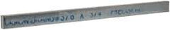 Precision Brand - 12" Long x 3/4" High x 3/8" Wide, Zinc-Plated Key Stock - Low Carbon Steel - All Tool & Supply