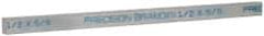 Precision Brand - 12" Long x 5/8" High x 1/2" Wide, Zinc-Plated Key Stock - Low Carbon Steel - All Tool & Supply