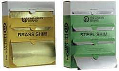 Precision Brand - 4 Piece, 50 Inch Long x 6 Inch Wide x 0.001 to 0.005 Inch Thick, Assortment Roll Shim Stock - Brass, 0.001 to 0.005 Inch Thick - All Tool & Supply