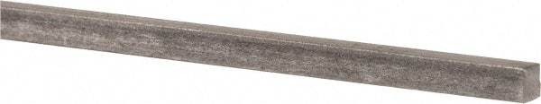 Precision Brand - 12" Long x 3/16" High x 3/16" Wide, Plain Key Stock - Low Carbon Steel - All Tool & Supply