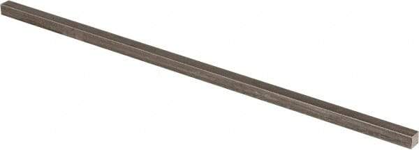 Precision Brand - 12" Long x 5/16" High x 5/16" Wide, Plain Key Stock - Low Carbon Steel - All Tool & Supply