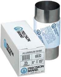 Precision Brand - 100 Inch Long x 6 Inch Wide x 0.004 Inch Thick, Roll Shim Stock - Aluminum - All Tool & Supply